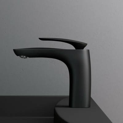 Bateria umywalkowa Niska Czarna WAM7201