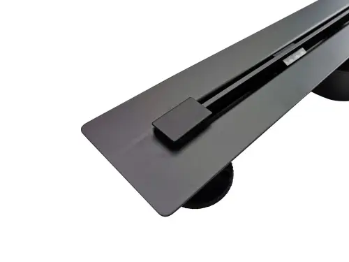Odpływ prysznicowy liniowy szczelinowy SUPER SLIM SS70B Czarny Mat foto nr 5
