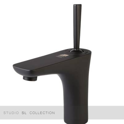 Bateria umywalkowa Niska Czarna SQ15 SL Collection