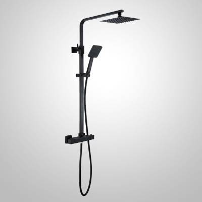 Zestaw Prysznicowy Czarny z Termostatem kw SL103K