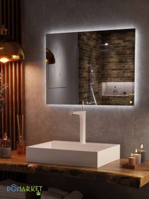 Lustro z oświetleniem LED do łazienki ALISA-01 80x60cm