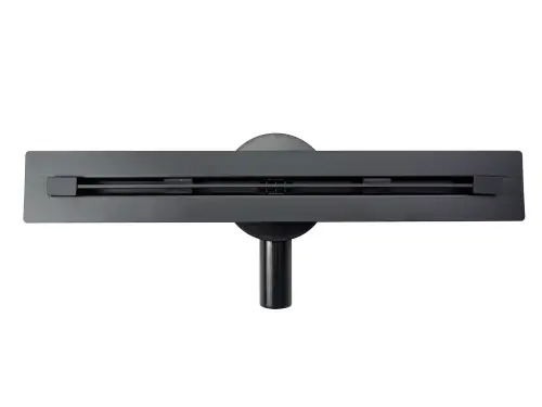 Odpływ prysznicowy liniowy szczelinowy SUPER SLIM SS70B Czarny Mat foto nr 2