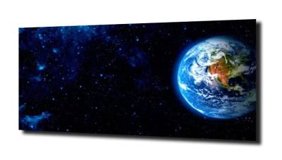 obraz na szkle, panel szklany Kosmos Ziemia 