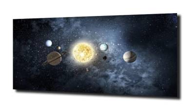 obraz na szkle, panel szklany Kosmos świat  