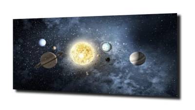 obraz na szkle, panel szklany Kosmos świat  
