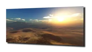 obraz na szkle Pustynia o zachodzie słońca 
