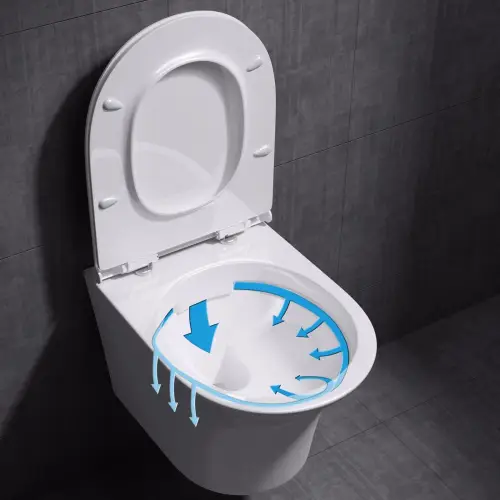 Misa WC Swiss Liniger Pia serii Rimless