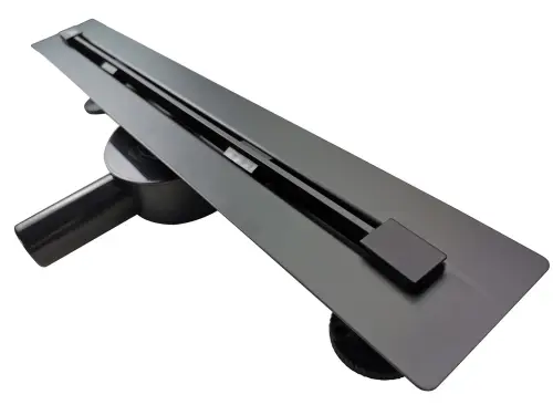 Odpływ prysznicowy liniowy szczelinowy SUPER SLIM SS70B Czarny Mat foto nr 7
