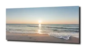 obraz na szkle Panorama na zachód słońca  