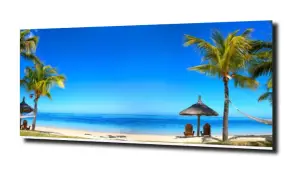 obraz na szkle Tropikalna plaża krajobraz 