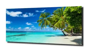 obraz na szkle Rajska plaża na Malediwach 