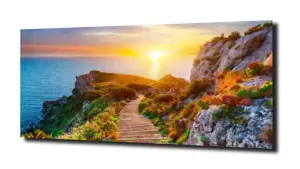 obraz na szkle Niebo zachód słońca wiosna 