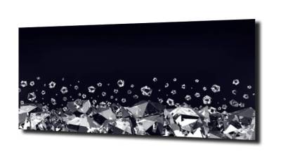 obraz na szkle, panel szklany Diamenty 40 