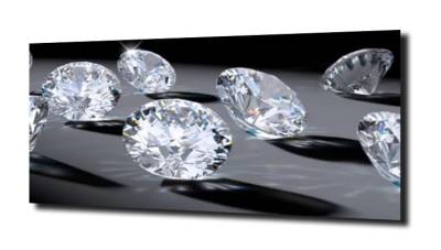 obraz na szkle, panel szklany Diamenty 58 