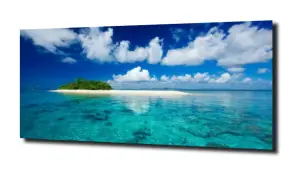 obraz na szkle Panorama na rajską wyspę  