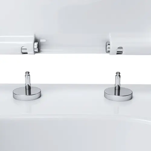 Mocowanie wolnoopadającej deski toaletowej