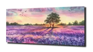 obraz na szkle, panel szklany Lawenda 56 