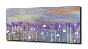 obraz na szkle, panel szklany Lawenda 57 