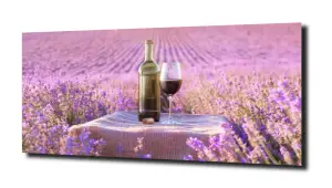 obraz na szkle, panel szklany Lawenda 58 