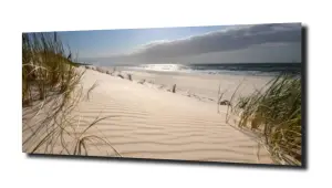 obraz na szkle Piaszczysta Polska plaża 