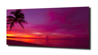 obraz na szkle Tropikalna plaża słońce  