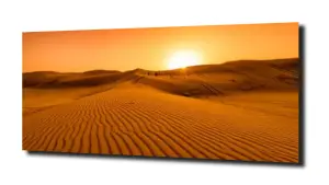 obraz na szkle Zachód słońca na pustyni 