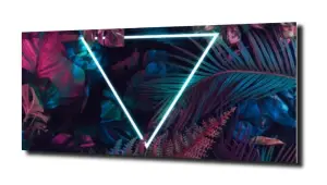 obraz na szkle, panel szklany Liście 14 