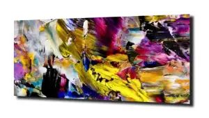 obraz na szkle Abstrakcja ekspresjonizm 