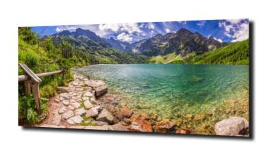 obraz na szkle Tatry Morskie Oko góry  