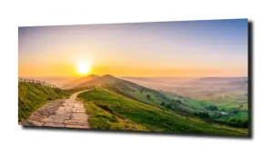 obraz na szkle Krajobraz zachód słońca 