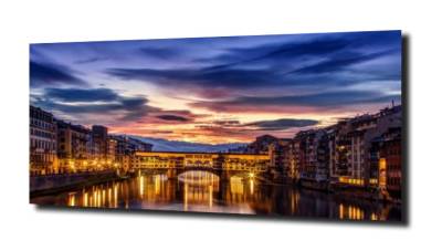 obraz na szkle Stary most we Florencji 