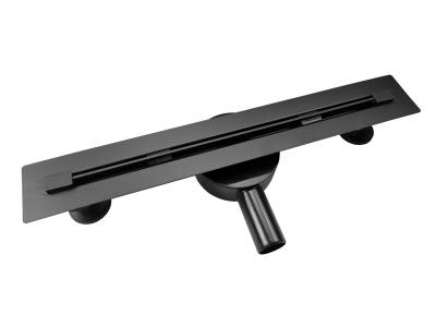 Odpływ Liniowy SUPER SLIM SS70B Czarny Mat