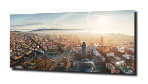 obraz na szkle Barcelona z lotu ptaka 