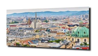 obraz na szkle Panorama Wiednia- duża 
