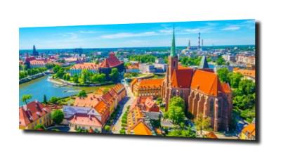 obraz na szkle Architektura Wrocławia 
