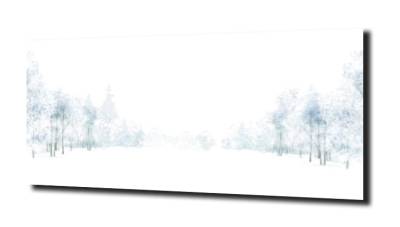 obraz na szkle, Panel szklany Zima 12 