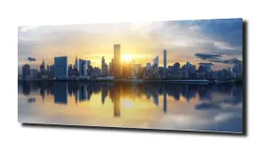 obraz na szkle Nowy Jork miasto woda 