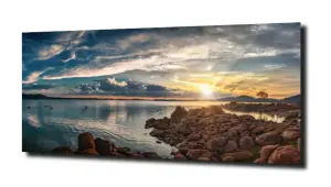 obraz na szkle Zachód słońca Afryka  