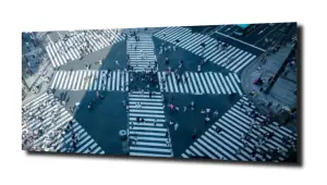 obraz na szkle Zatłoczone przejście  