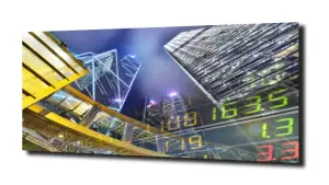 obraz na szkle Hong Kong w liczbach  