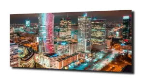 obraz na szkle Warszawa z lotu ptaka 