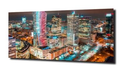 obraz na szkle Warszawa z lotu ptaka 