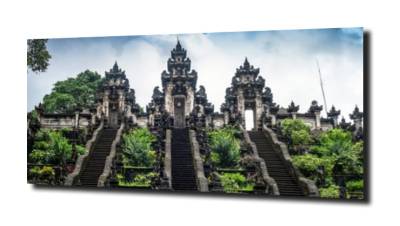 obraz na szkle Świątynia w Indonezji 