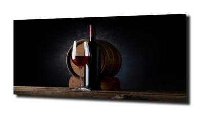 obraz na szkle, Panel szklany Wino 3 