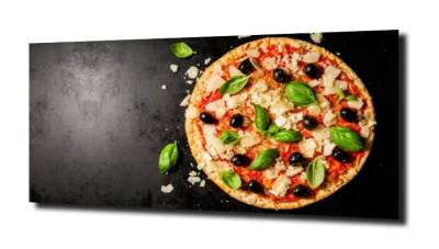 obraz na szkle Pizza jedzenie Włochy 
