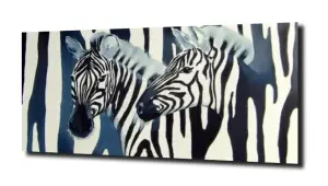 obraz na szkle Zebra zwierzęta print 