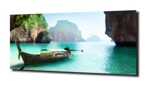 obraz na szkle Tajlandia łódź morze 