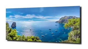 obraz na szkle Panorama wyspa morze 