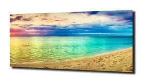 obraz na szkle Plaża zachód  Miami  