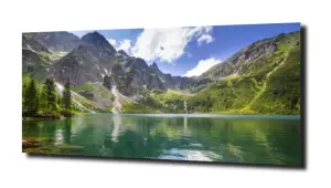 obraz na szkle Jezioro góry, Tatry  